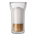 Eco-friendly elegant design double wall glass coffee cup 100ml,,200ml,250ml,400ml